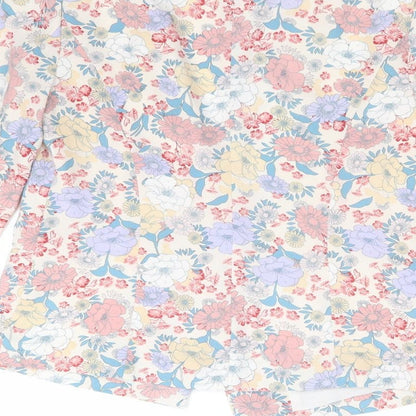 New Look Womens Multicoloured Floral Polyester Jacket Blazer Size 8