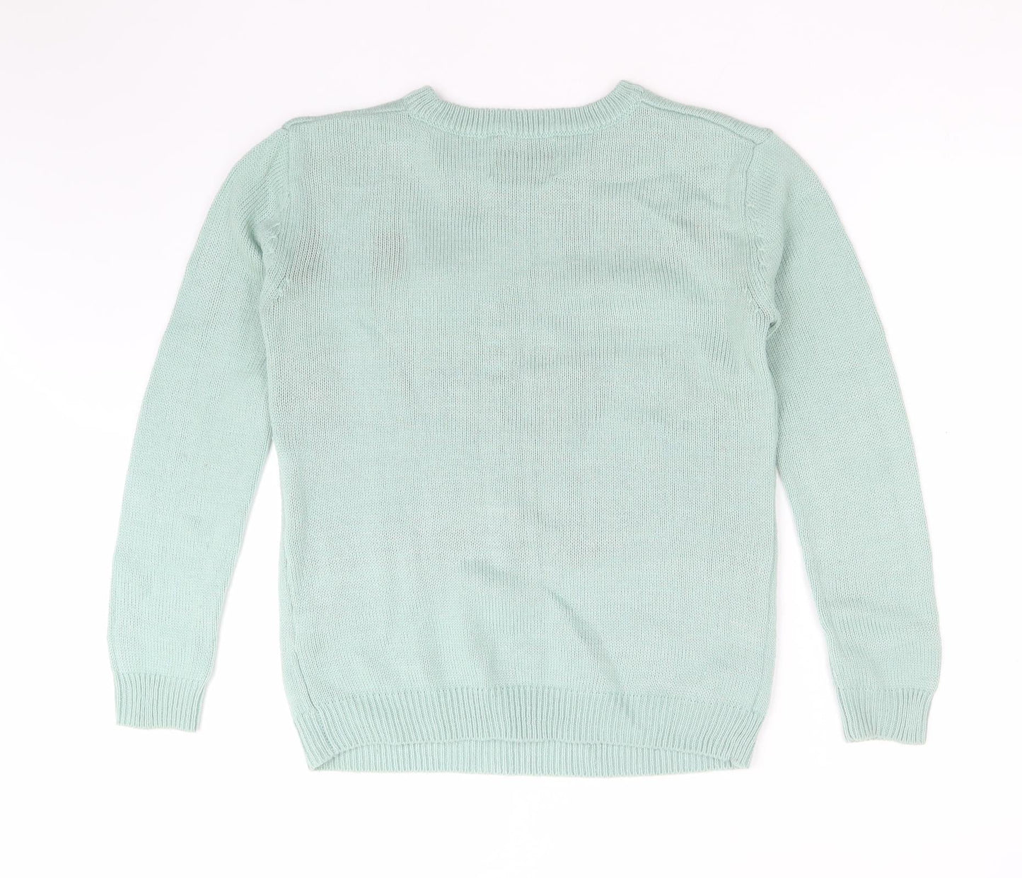 Atmosphere Womens Green  Acrylic Pullover Sweatshirt Size XS   - POLAR BEAR CHRISTMAS