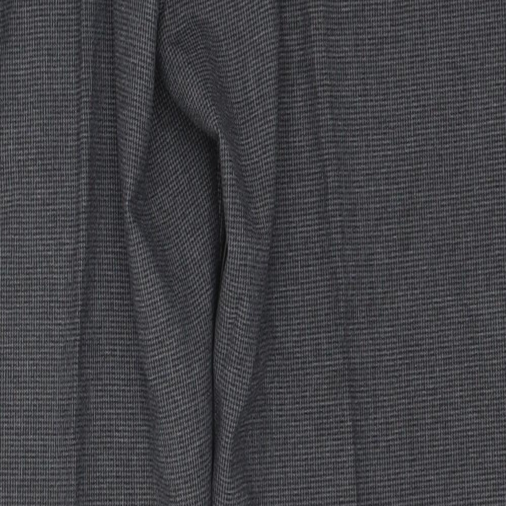 Mens UK Size 34 in Cedar Wood State Slim Fit  Grey Trousers