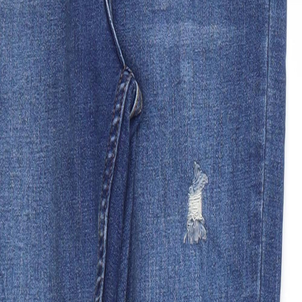 Primark Womens Blue  Cotton Skinny Jeans Size 8 L26 in Regular