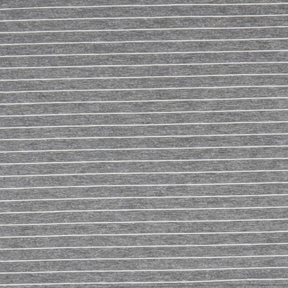 VILA Mens Grey Round Neck Striped Polyester Pullover Jumper Size S