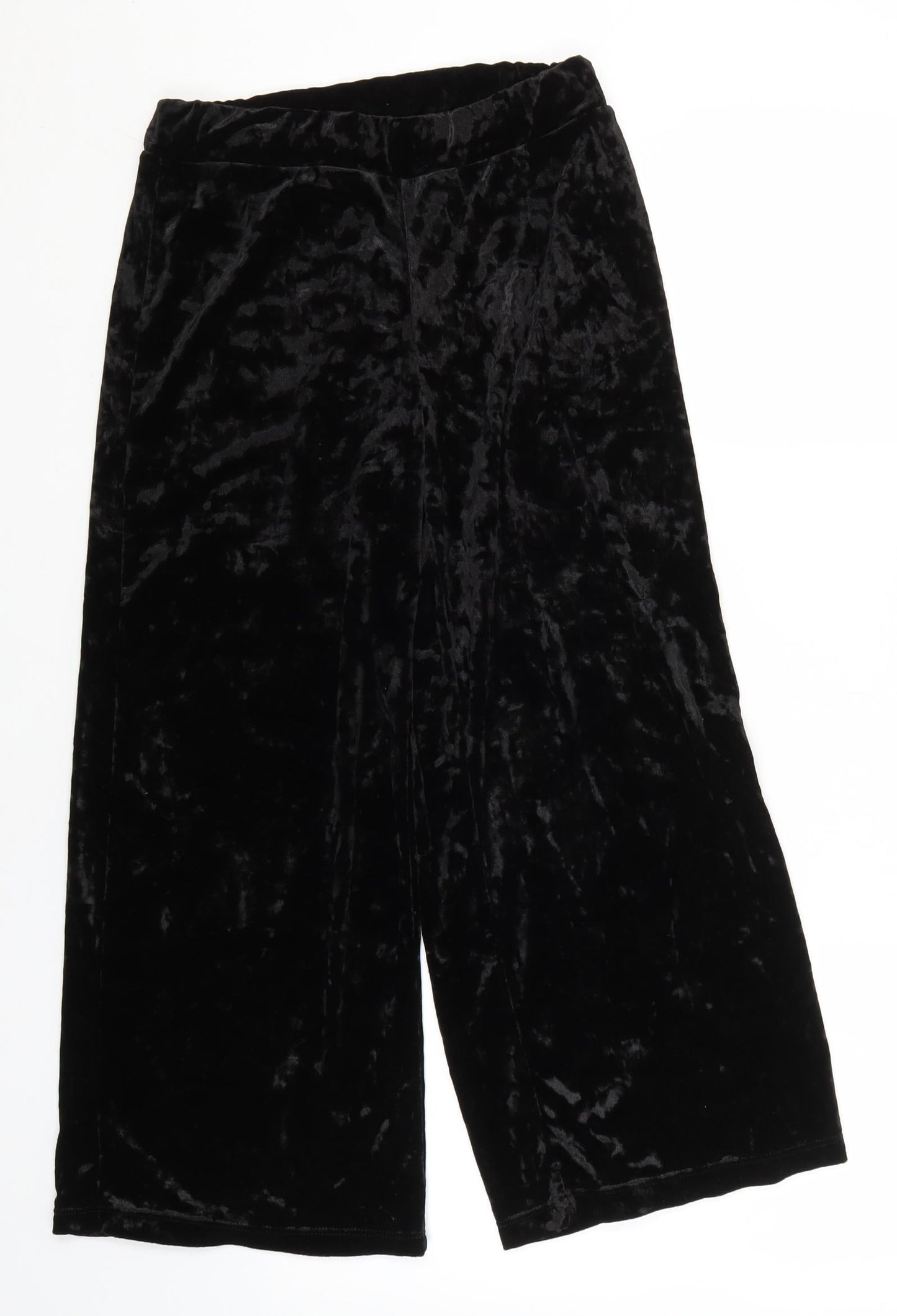 Womens UK Size S Preworn Regular Fit  Black Trousers