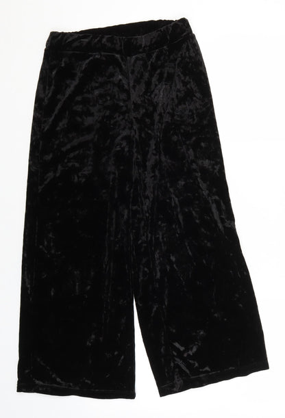 Womens UK Size S Preworn Regular Fit  Black Trousers