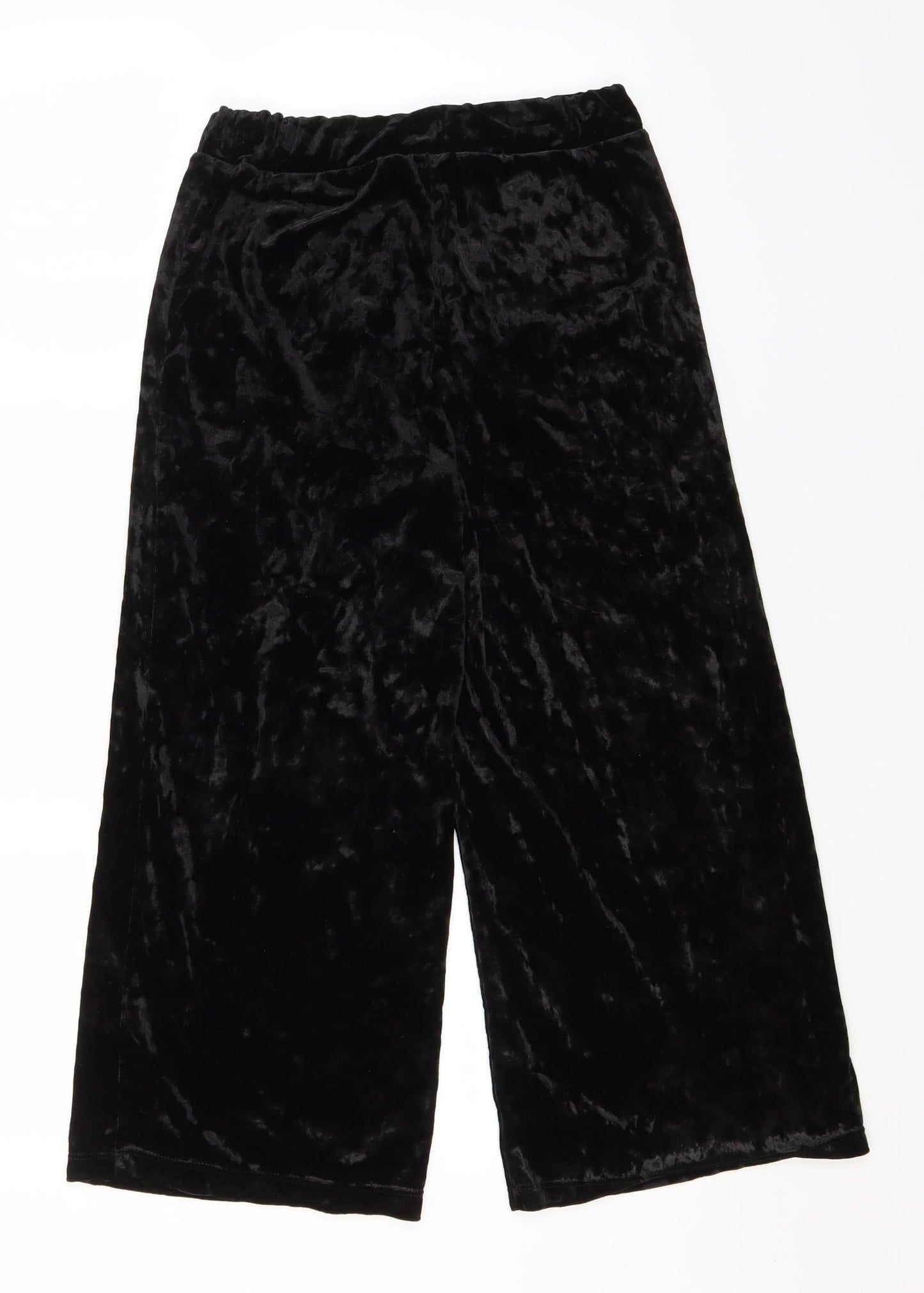 Womens UK Size S Preworn Regular Fit  Black Trousers
