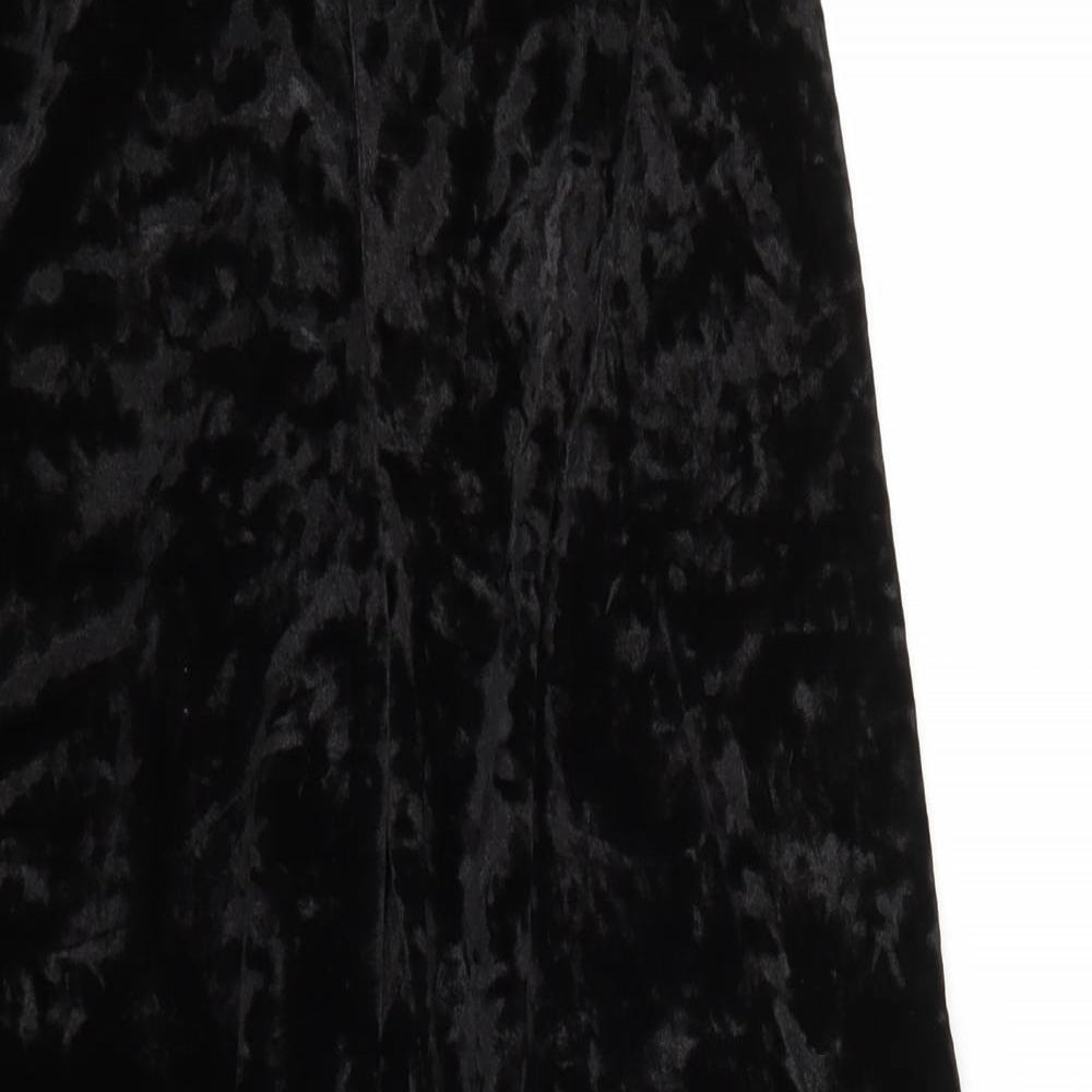 Womens UK Size S Preworn Regular Fit  Black Trousers