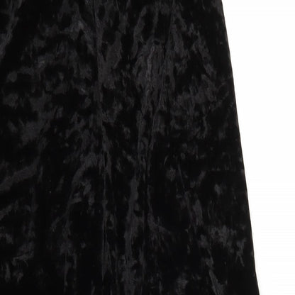 Womens UK Size S Preworn Regular Fit  Black Trousers