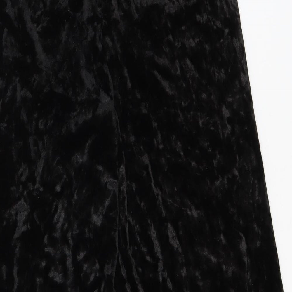 Womens UK Size S Preworn Regular Fit  Black Trousers