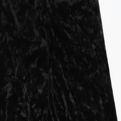Womens UK Size S Preworn Regular Fit  Black Trousers