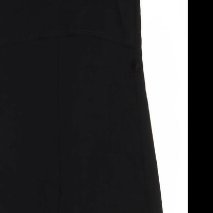 Brand and care label for Ayanapa women’s black overcoat coatigan, size UK 8