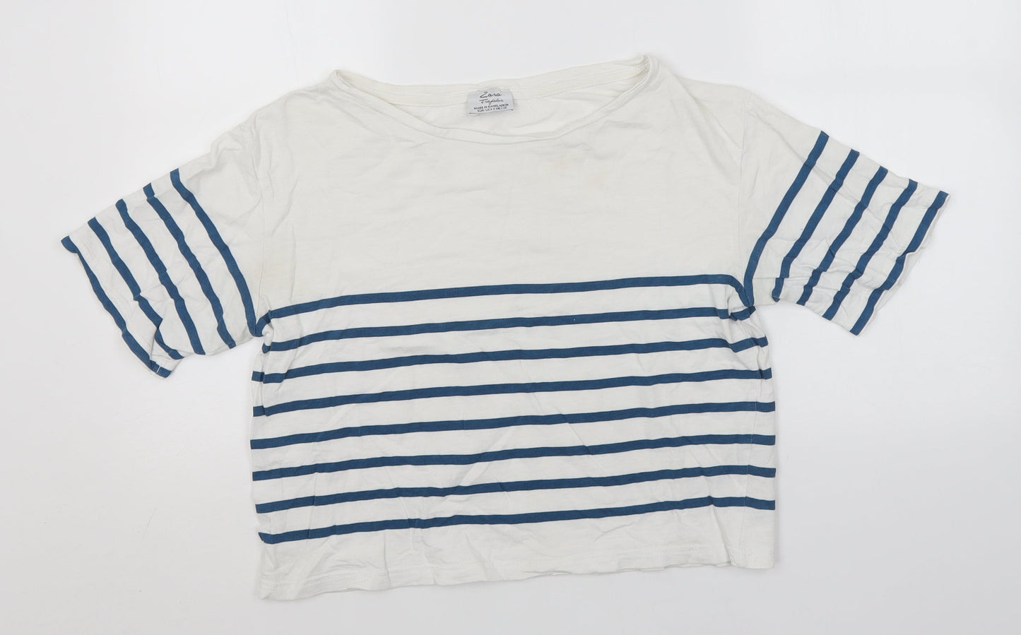 Womens UK Size  Preworn White Basic T-Shirt