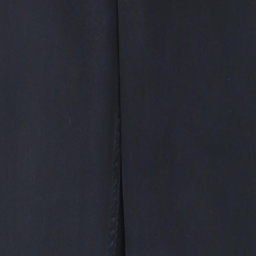 Topshop Womens Black  Cotton Straight Jeans Size 26 in L26 in Regular