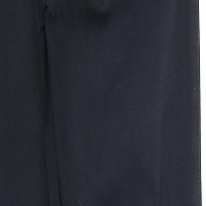 Topshop Womens Black  Cotton Straight Jeans Size 26 in L26 in Regular