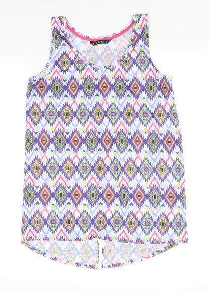 Womens UK Size 10 Dunnes Stores Blue Basic Tank
