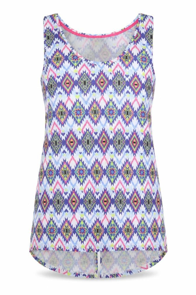 Womens UK Size 10 Dunnes Stores Blue Basic Tank