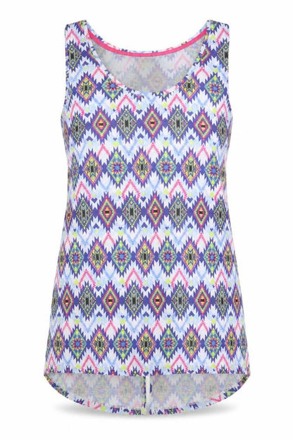 Womens UK Size 10 Dunnes Stores Blue Basic Tank