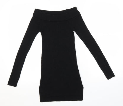 Womens UK Size 6 Miss Selfridge Black Pullover Jumper