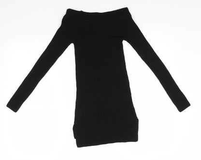 Womens UK Size 6 Miss Selfridge Black Pullover Jumper