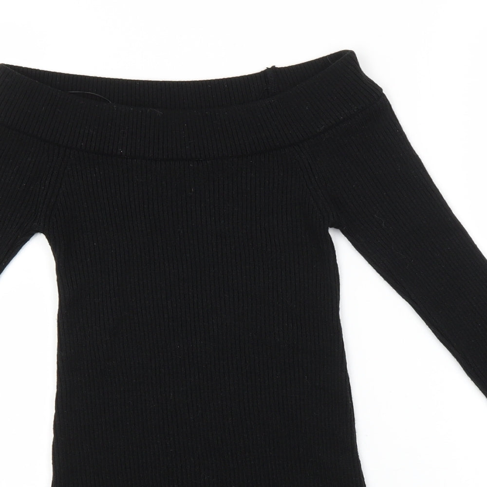 Womens UK Size 6 Miss Selfridge Black Pullover Jumper