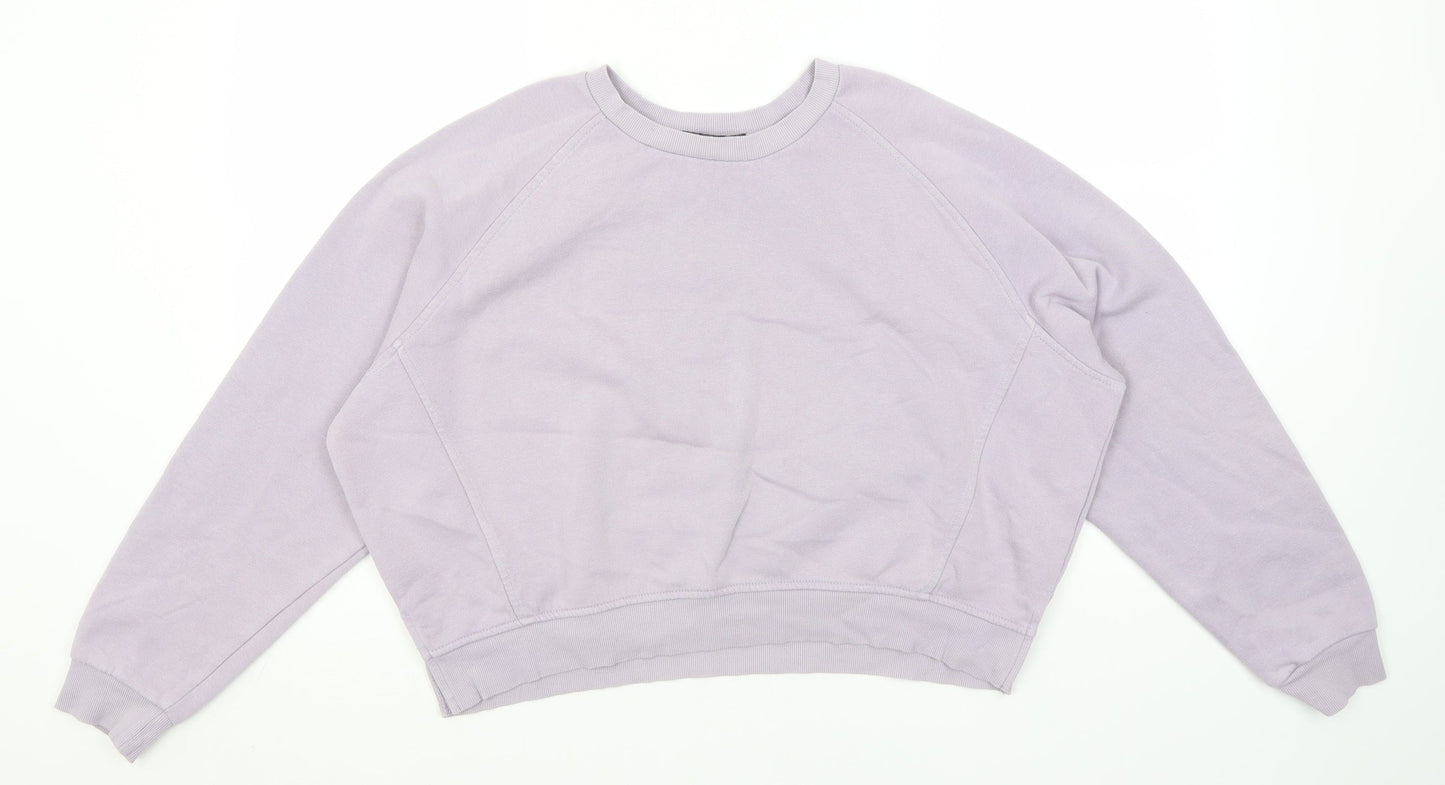 Primark Womens Blue Round Neck  Cotton Pullover Jumper Size 12