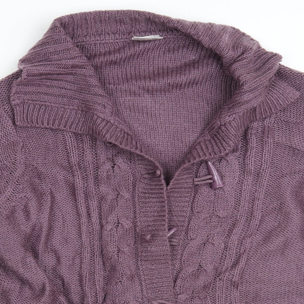 Womens UK Size 20 Being Casual Purple Cardigan Jumper