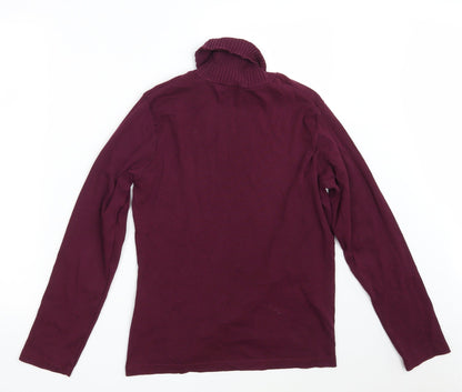 M & Co. Womens Purple  100% Cotton Pullover Sweatshirt Size XL