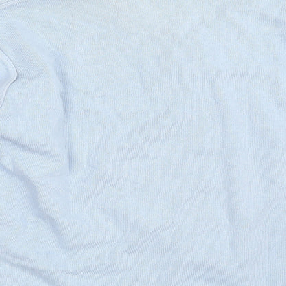 Greenwoods Escape Mens Blue V-Neck Argyle/Diamond Acrylic Pullover Jumper Size M