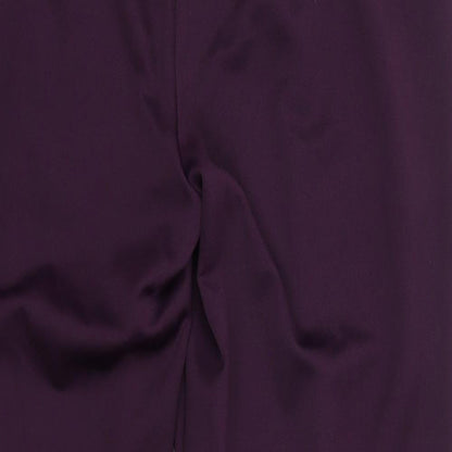 BM Womens Purple  Polyester Trousers  Size 18 L27 in Regular