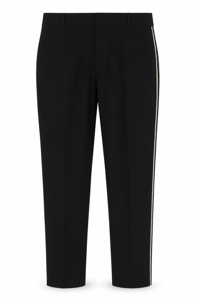 Womens UK Size 12 Studio Regular Fit Dress Pants Black Trousers