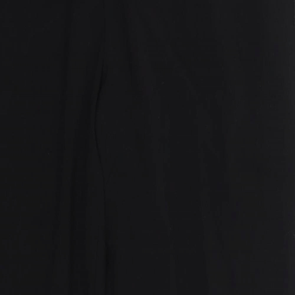 Womens UK Size 12 Studio Regular Fit Dress Pants Black Trousers
