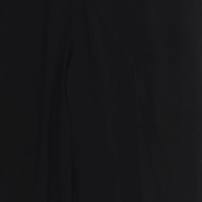 Womens UK Size 12 Studio Regular Fit Dress Pants Black Trousers