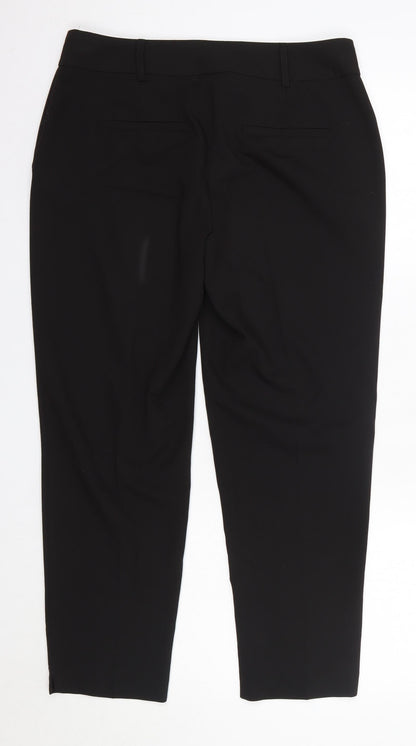 Womens UK Size 10 Dorothy Perkins Regular Fit Dress Pants Black Trousers