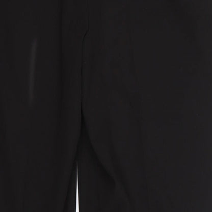 Womens UK Size 10 Dorothy Perkins Regular Fit Dress Pants Black Trousers