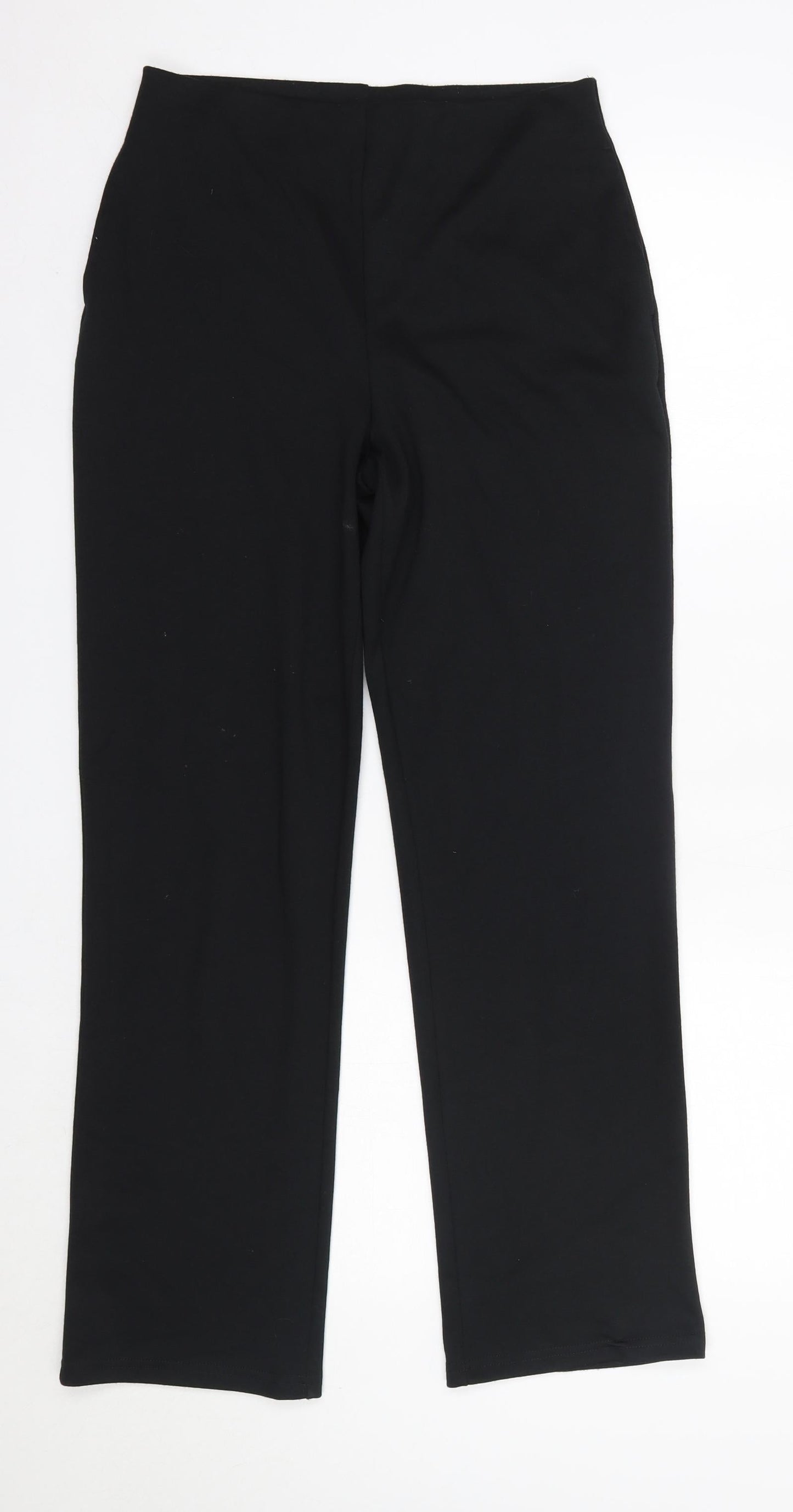 Matalan Womens Black  Polyester Dress Pants Trousers Size 8 L20 in Regular