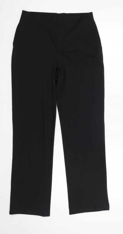 Matalan Womens Black  Polyester Dress Pants Trousers Size 8 L20 in Regular