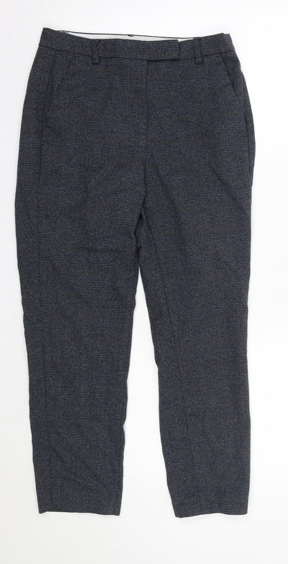 Womens UK Size 8 M&S Regular Fit Dress Pants Blue Trousers
