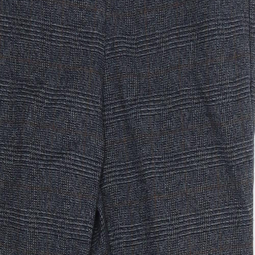 Womens UK Size 8 M&S Regular Fit Dress Pants Blue Trousers