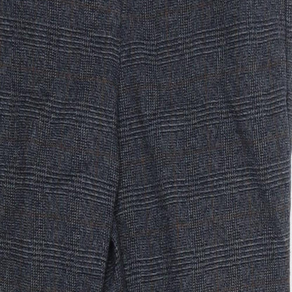 Womens UK Size 8 M&S Regular Fit Dress Pants Blue Trousers