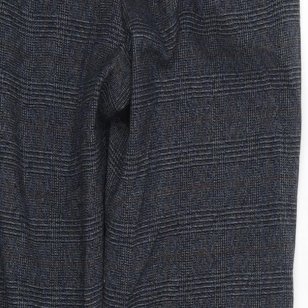 Womens UK Size 8 M&S Regular Fit Dress Pants Blue Trousers