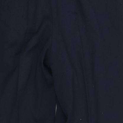 Womens UK Size 16 M&S Regular Fit Dress Pants Blue Trousers