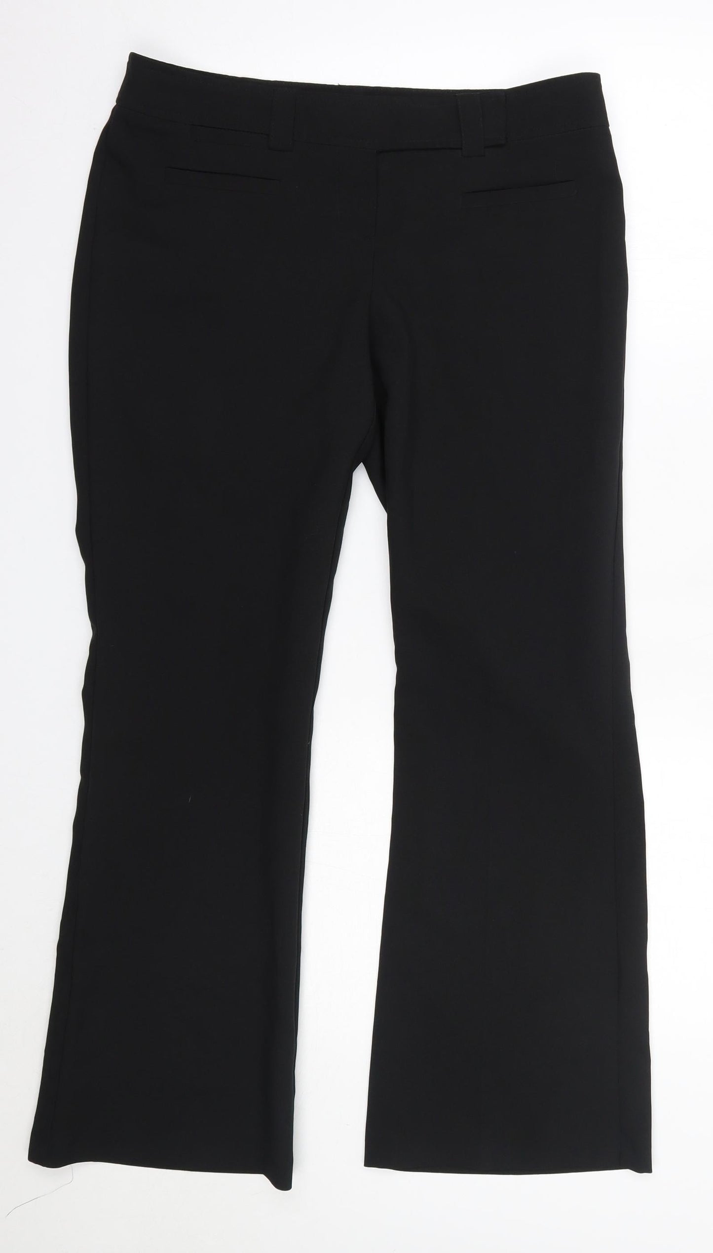 Womens UK Size 10 MK one Regular Fit Dress Pants Black Trousers