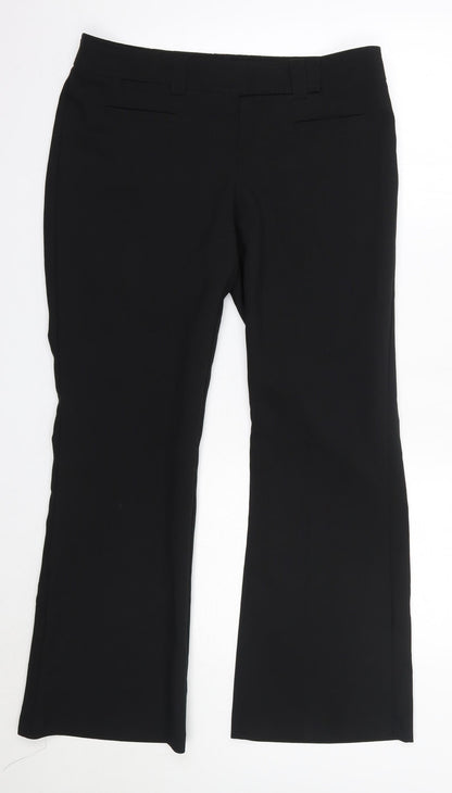 Womens UK Size 10 MK one Regular Fit Dress Pants Black Trousers