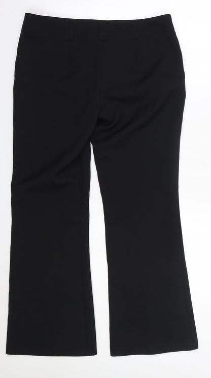 Womens UK Size 10 MK one Regular Fit Dress Pants Black Trousers