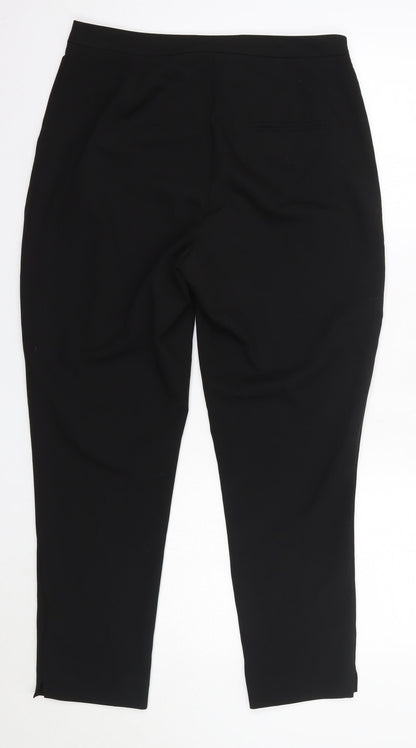 Womens UK Size 10 New Look Regular Fit Dress Pants Black Trousers