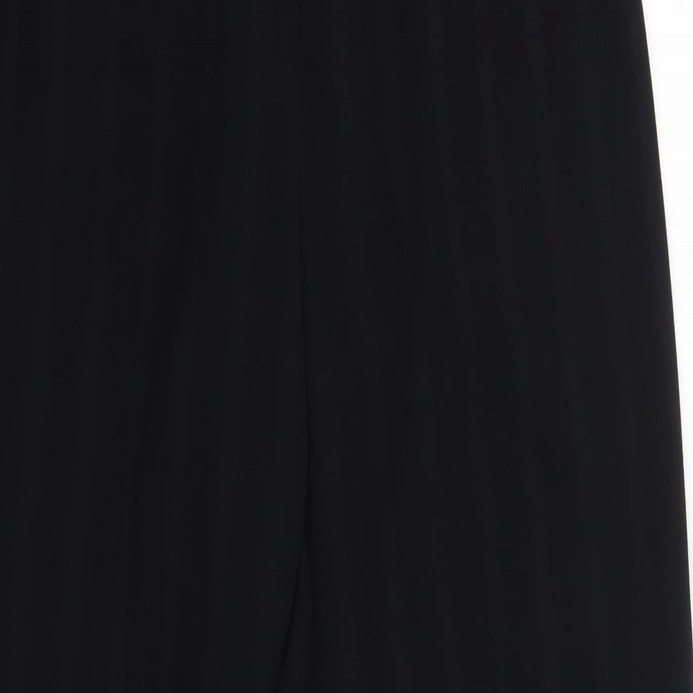 Womens UK Size 12 M&S Regular Fit Dress Pants Black Trousers