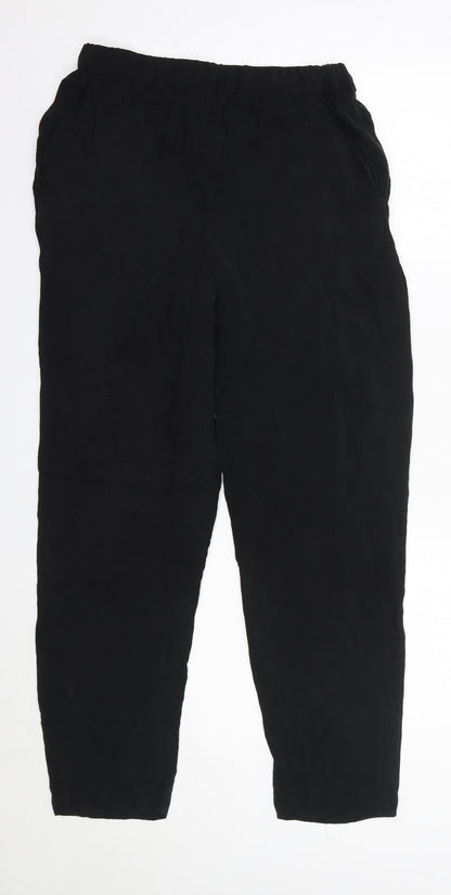 Womens UK Size 4 H&M Regular Fit  Black Trousers