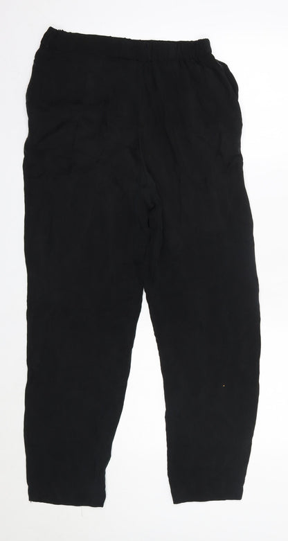 Womens UK Size 4 H&M Regular Fit  Black Trousers