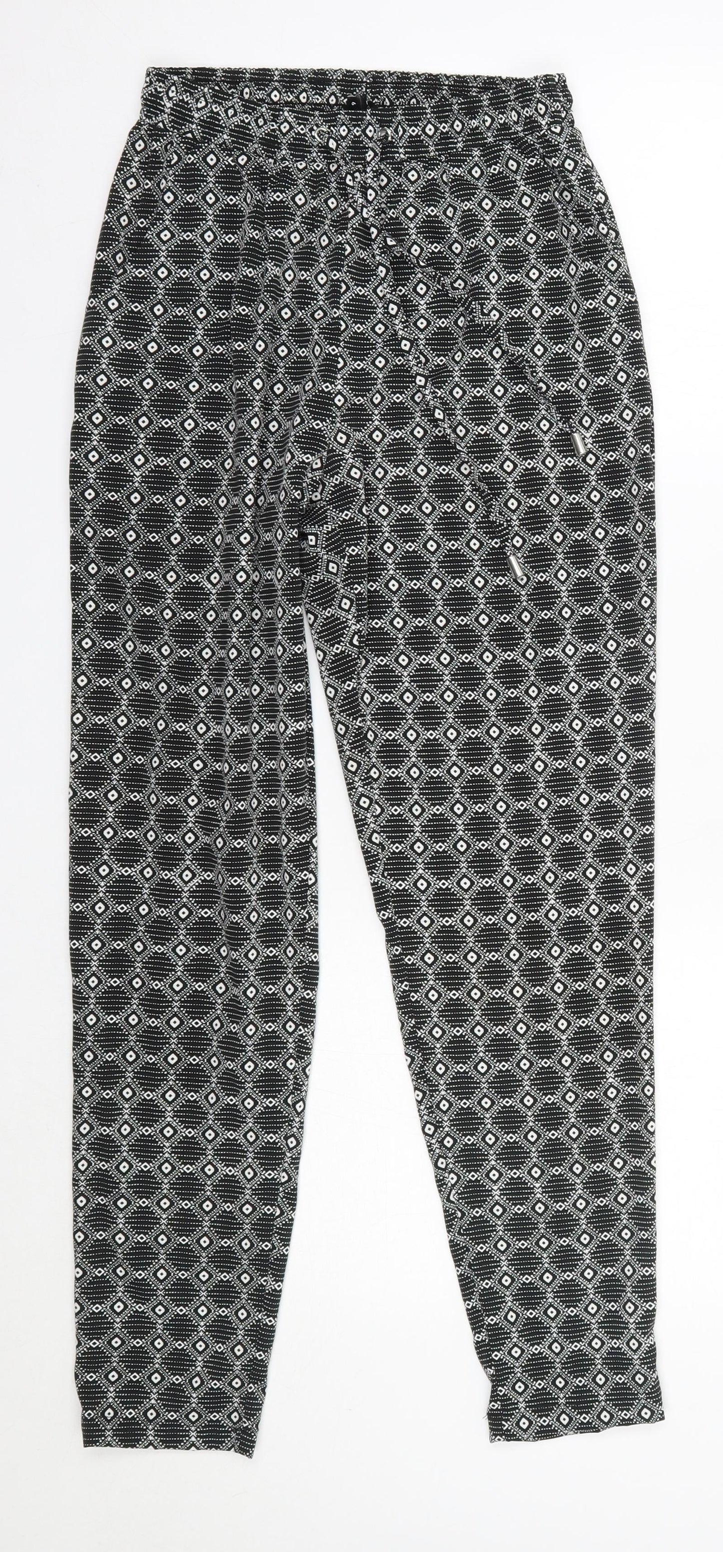 Womens UK Size 6 New Look Regular Fit Dress Pants Black Trousers