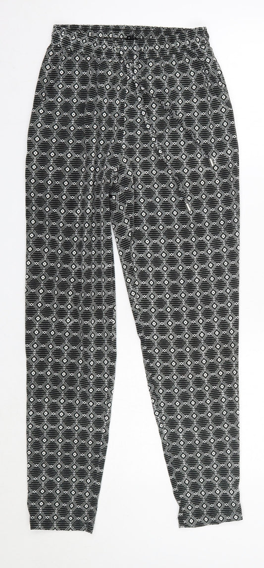 Womens UK Size 6 New Look Regular Fit Dress Pants Black Trousers