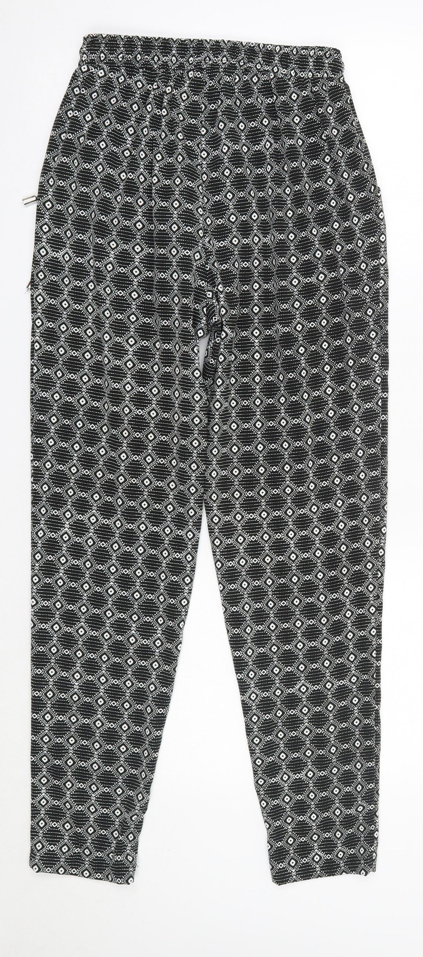 Womens UK Size 6 New Look Regular Fit Dress Pants Black Trousers