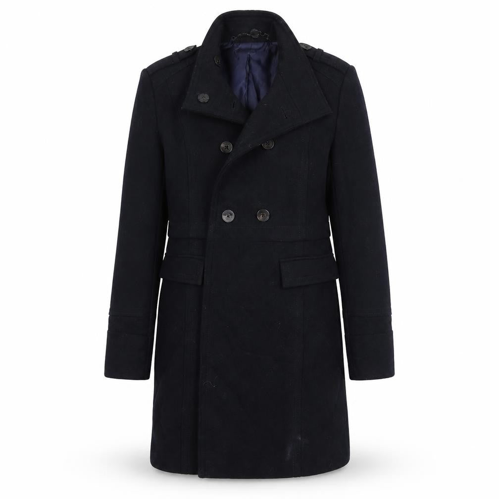 Womens UK Size 10 Autograph Blue Overcoat